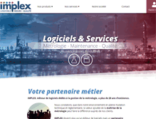 Tablet Screenshot of implex.fr